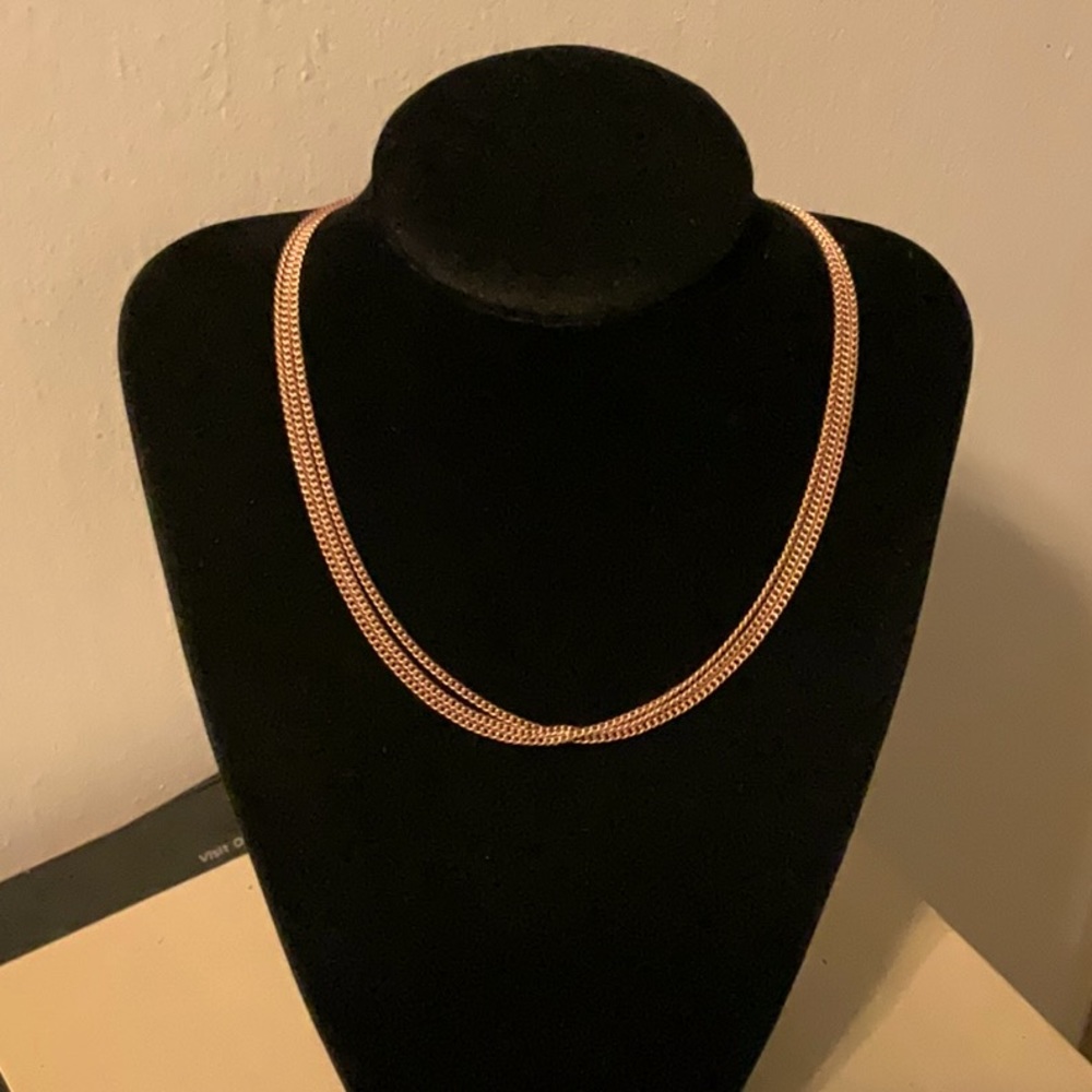 🟧Heidi Klum Vintage Rose Gold Triple Chain